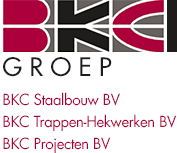 logo van BKC groep, BKC Staalbouw BV, BKC Trappen-Hekwerken BV, BKC Projecten BV